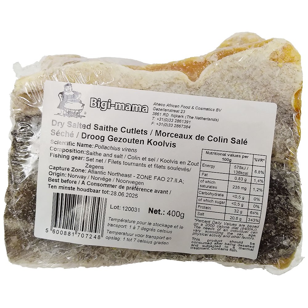 Saithe Poisson Salé - Makajabu 10 x 400 gr.
