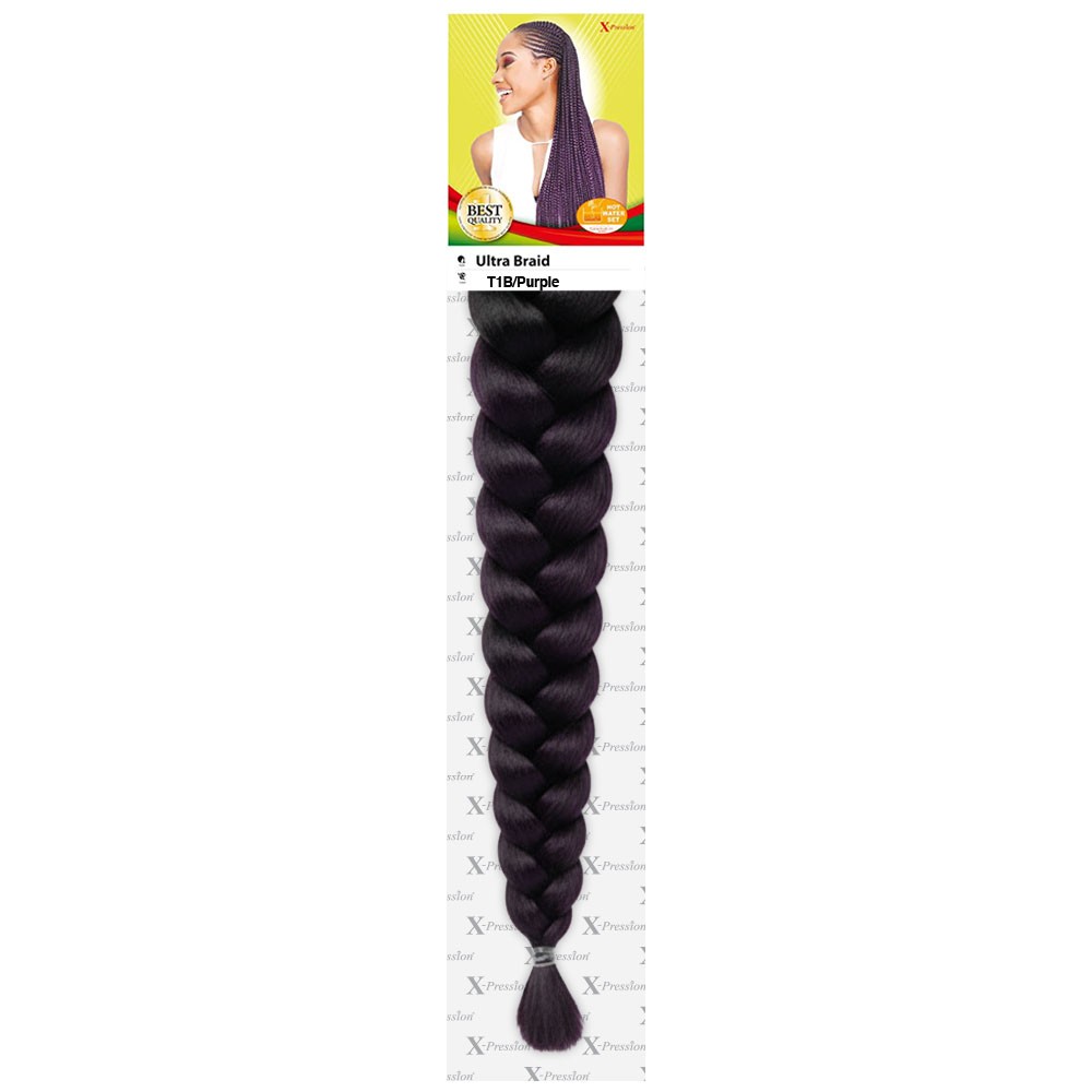 X-Pression Ultra Braid Colour T1B/Purple.