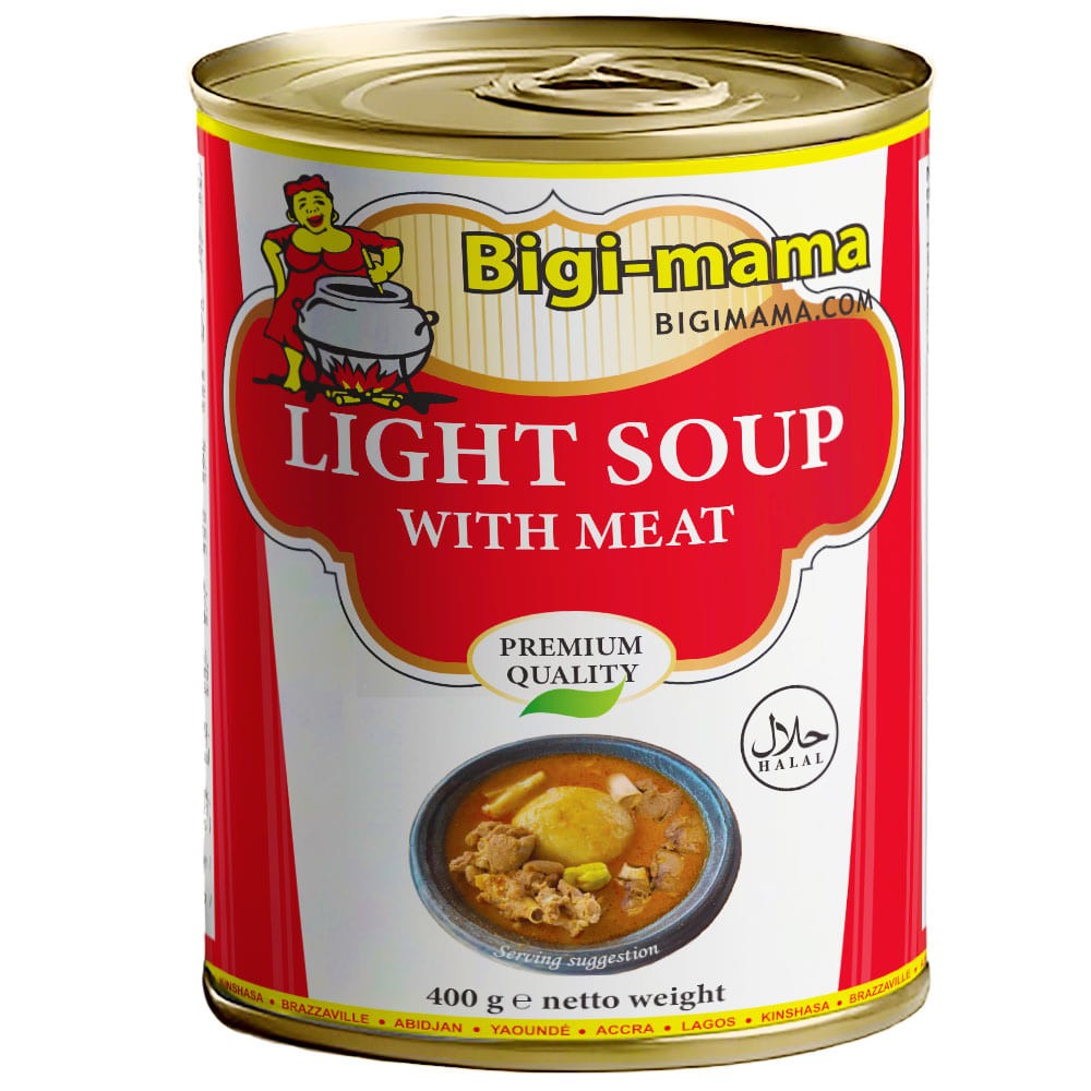 Bigi Mama Canned Light Soup with Meat 6 x 400 gr.