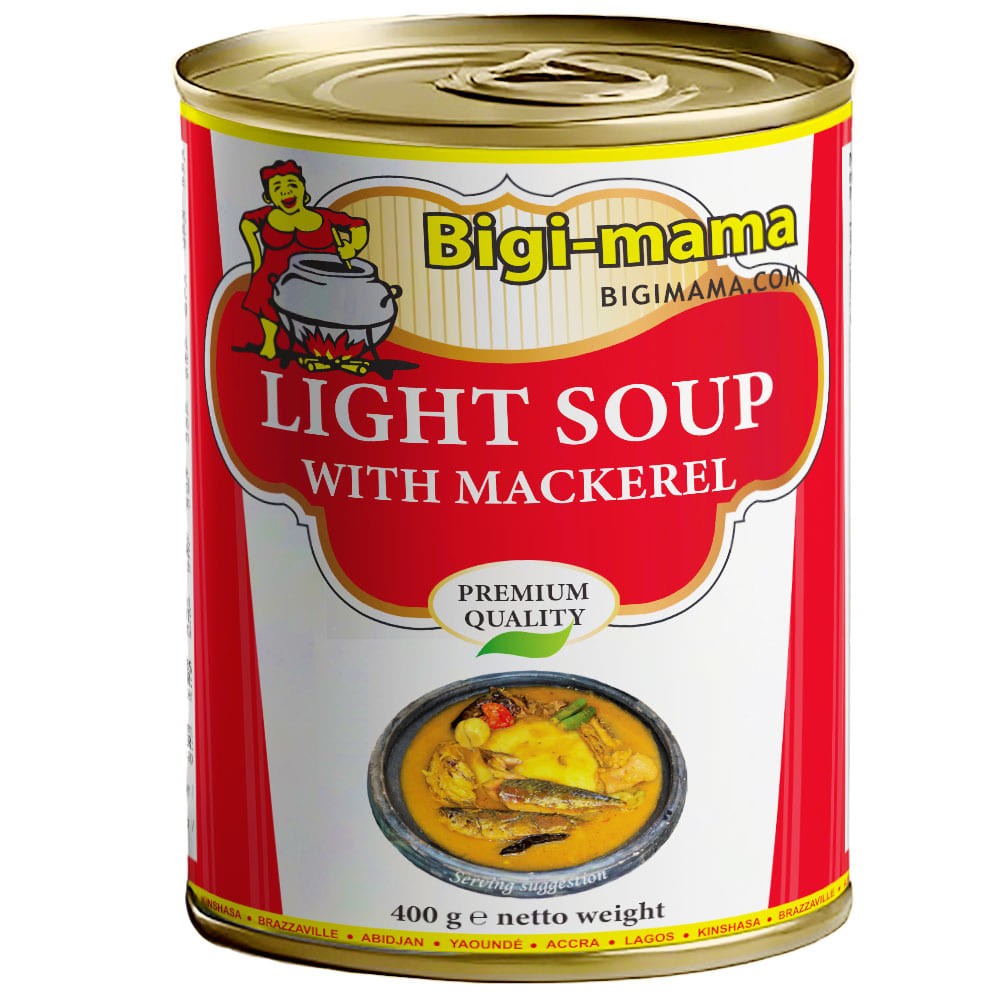 Bigi Mama Canned Light Soup with Mackerel 6 x 400 gr.