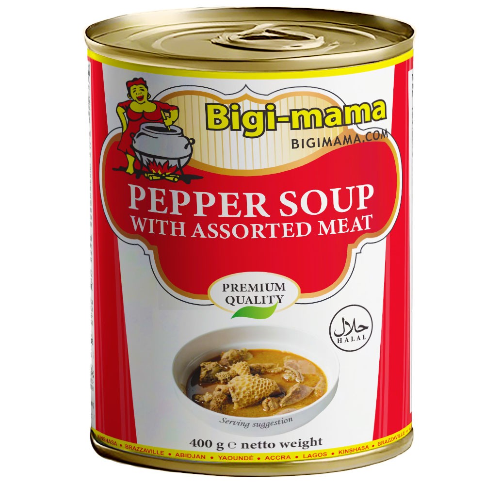 Bigi Mama Canned Peppersoup 6 x 400 gr.