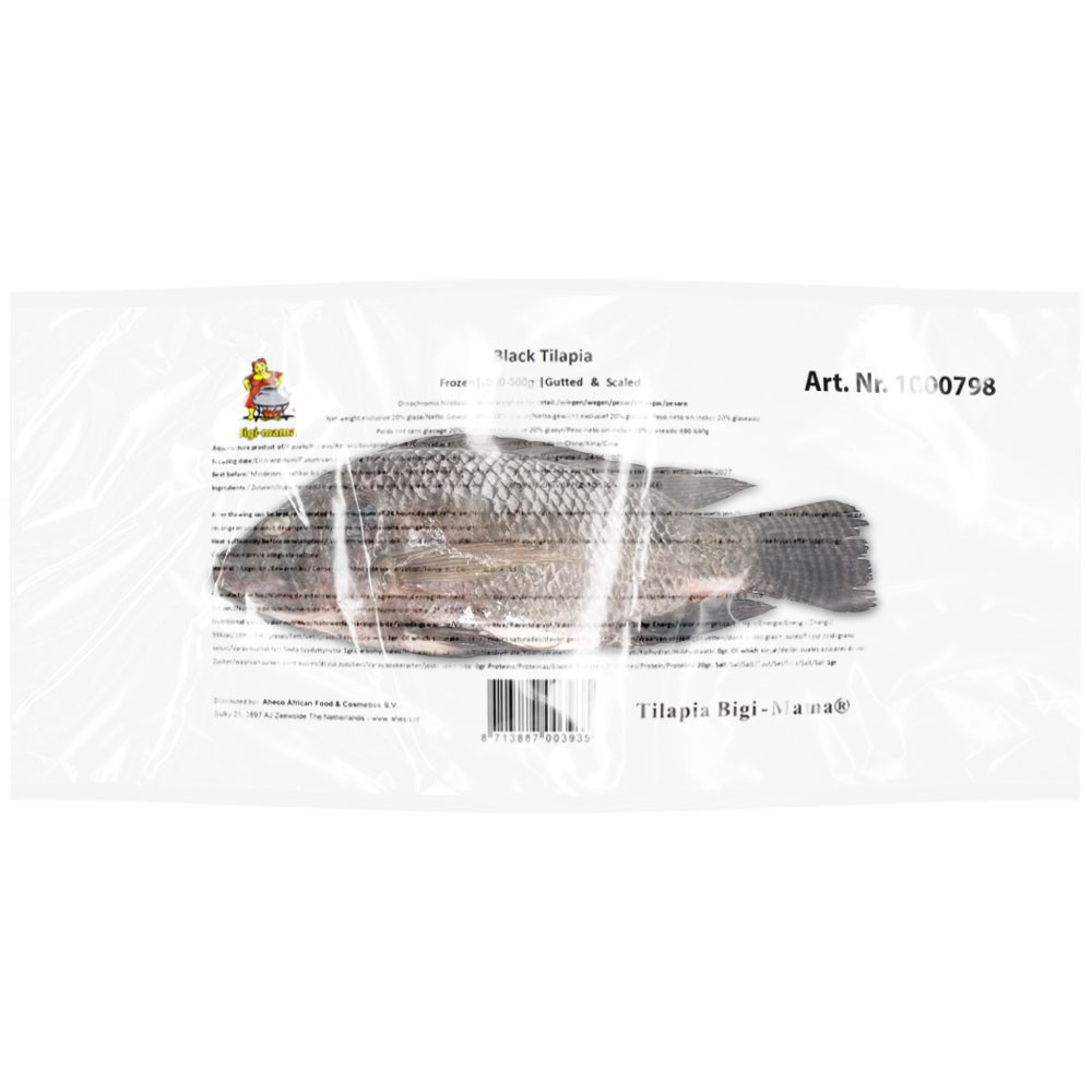 Tilapia* Black - Bigi Mama 300/500 G/S IWP 1 x 4 kg.