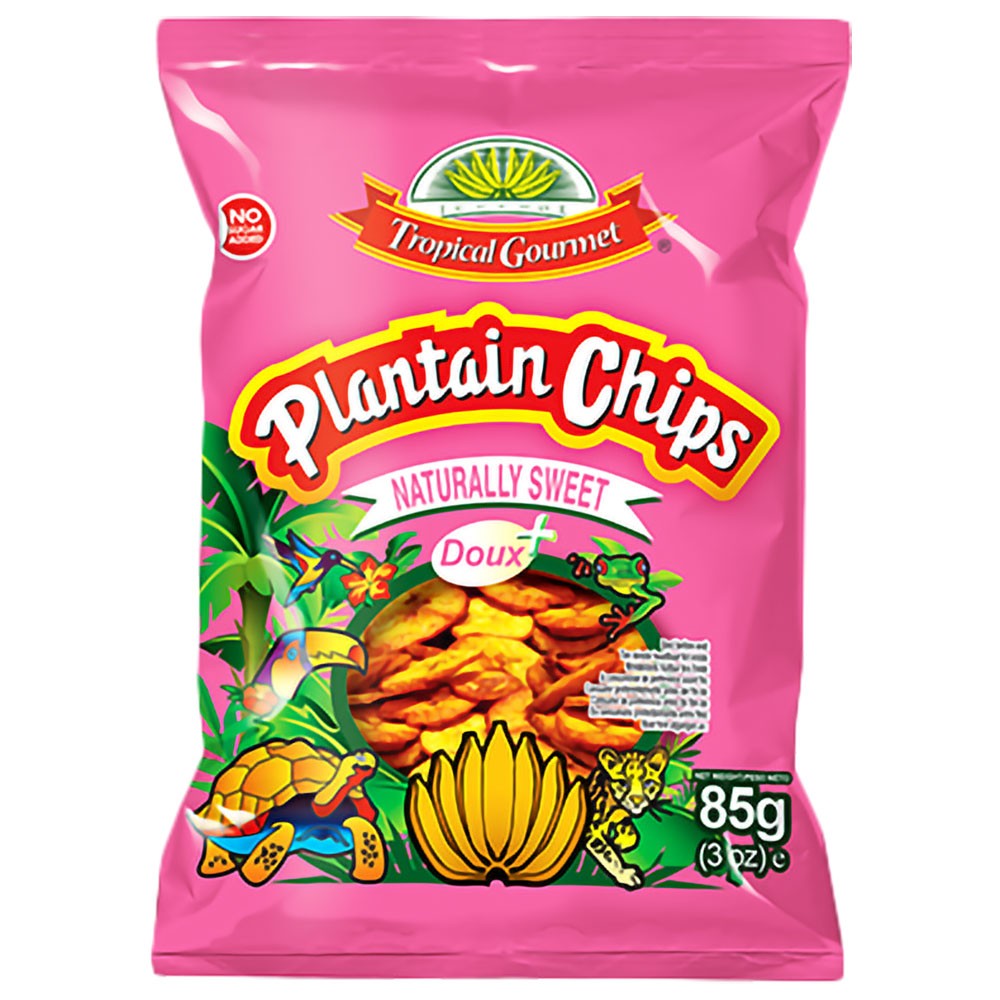 Plantain Chips Tropical Gourmet Extra Sweet 20 x 85 gr.
