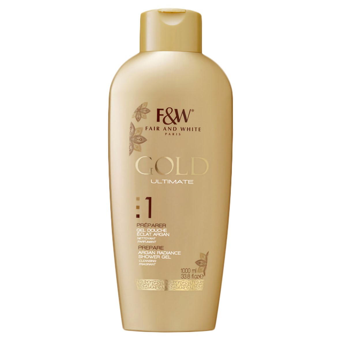 Fair & White Gold NR1 Argan Radiance Shower Gel 1000 ml.