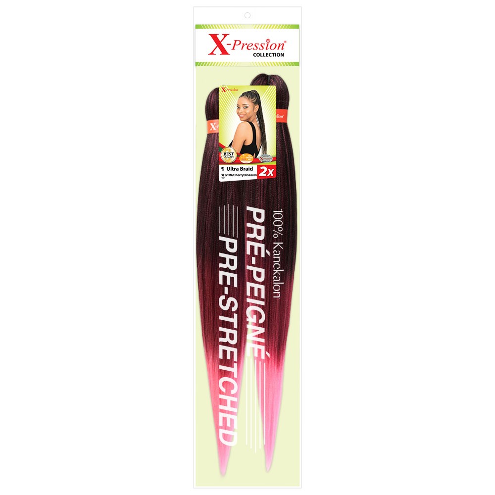 X-Pression UB 2x Pre-Streched Colour T3/OM/Cherry Blossom.