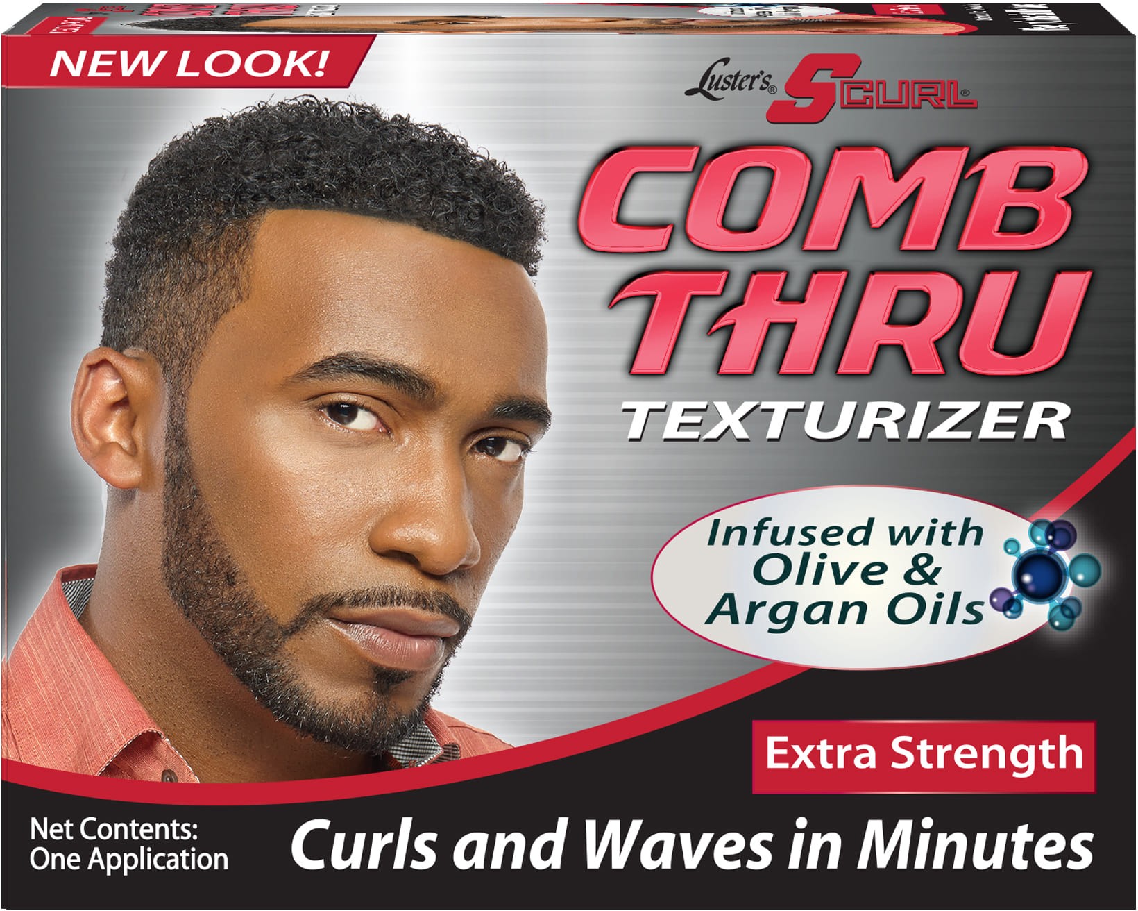 S-Curl Comb Thru One Application - Red Super Relaxer Kit.