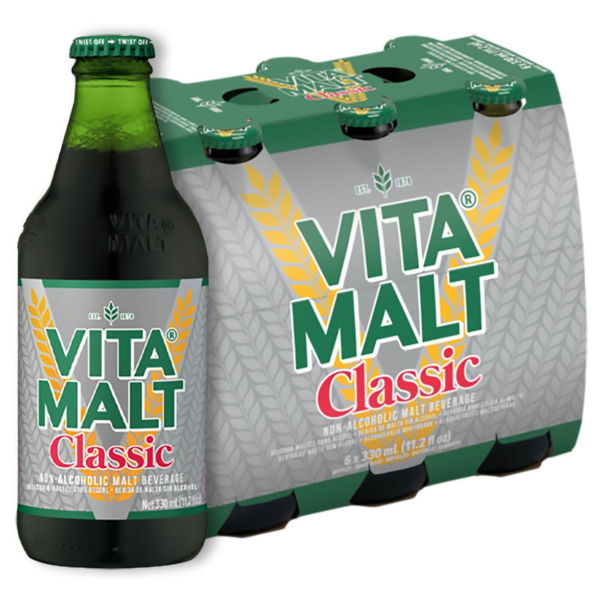 Vitamalt Classic Bottles 24 x 330 ml.