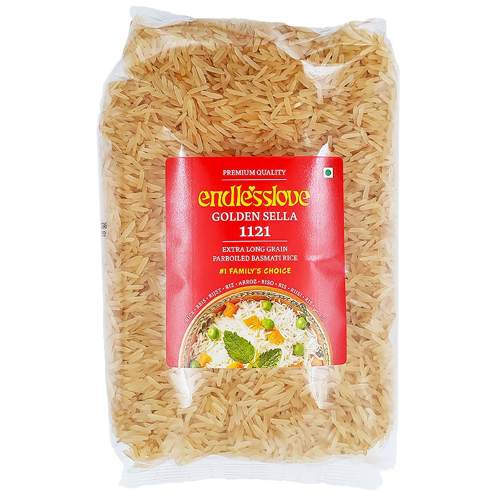 Rice Basmati Parboiled Golden Sella Endlesslove 10 x 900 gr.