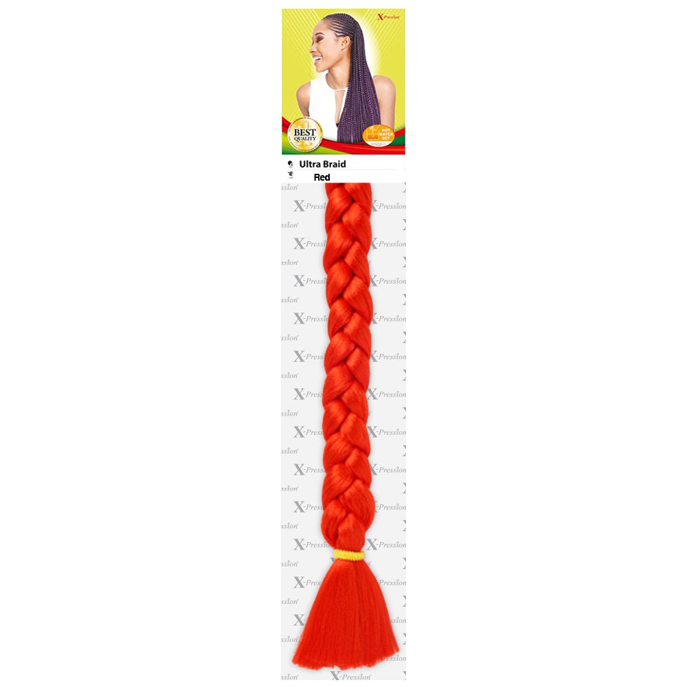 X-Pression Ultra Braid Colour Red.