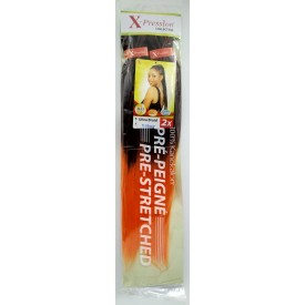 X-Pression UB 2x Pre-Streched Colour T1B/Orange.