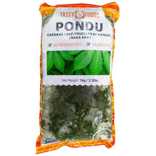 Pondu* Cassave Leaf - Cameroon Tasty Foods 15 x 1 kg.