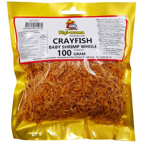 Crayfish Baby Shrimp Whole - Bigi Mama 10 x 100 gr.