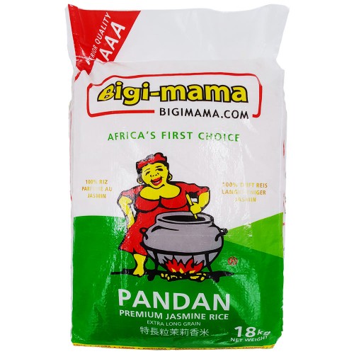 Rice Pandan Bigi Mama Premium Jasmine 18 kg.
