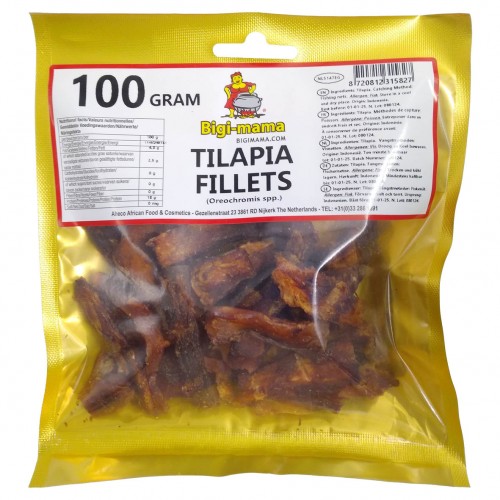 Tilapia Fillet Smoked - Bigi Mama 10 x 100 gr