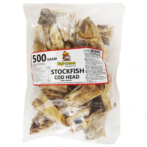 Stockfish Cod Heads - Bigi Mama 10 x 500 gr.