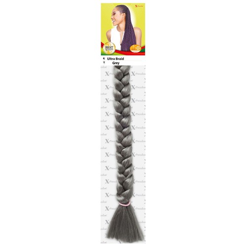 X-Pression Ultra Braid Colour Grey.