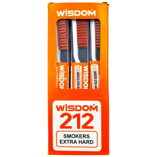 Wisdom 212 Smokers Extra Hard Toothbrush Box 1 x 12 pcs.