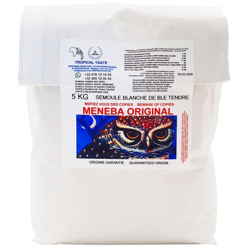 Meneba White Semolina 5 kg.