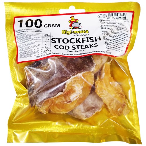 Stockfish Cod Steaks - Bigi Mama 10 x 100 gr.