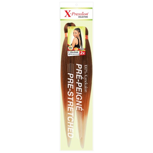 X-Pression UB 2x Pre-Streched Colour T3/OM/Cinnamon Cream.