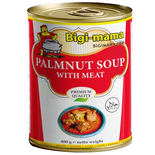 Bigi Mama Canned Palmnut Soup With Meat 6 x 400 gr.