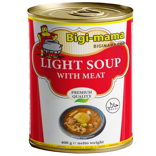 Bigi Mama Canned Light Soup with Meat 6 x 400 gr.
