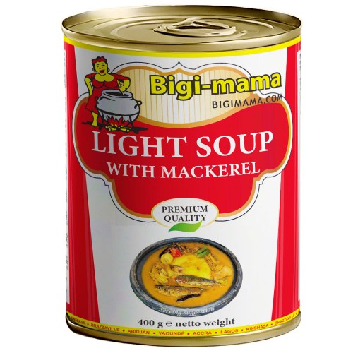 Bigi Mama Canned Light Soup with Mackerel 6 x 400 gr.