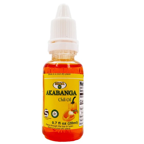Akabanga Pili-Pili Yellow Pepper Chili Oil 36 x 20 ml.