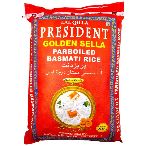 Rice Basmati Parboiled President 20 kg.
