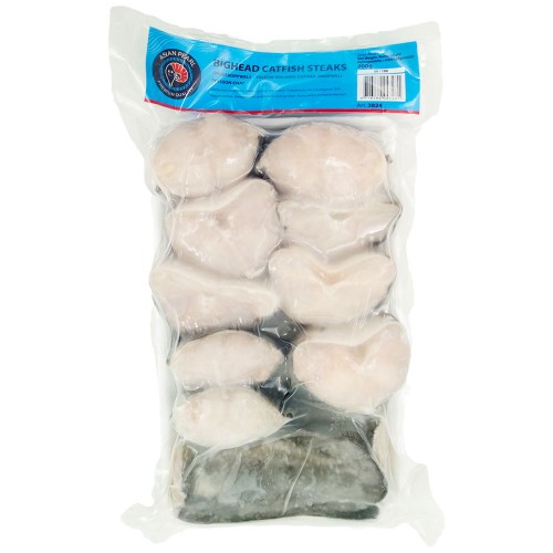 Catfish* Ngolo Black Steaks 50-100 gr. 10 x 1 kg.