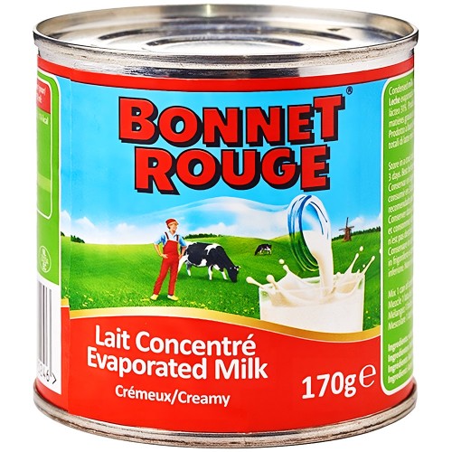 Bonnet Rouge Evaporated Milk 24 x 170 gr.