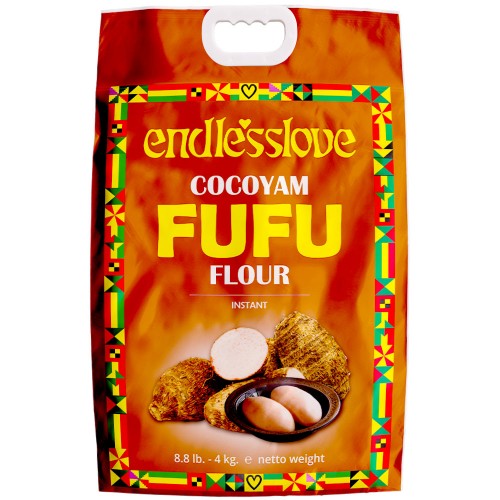 Fufu Cocoyam - Endlesslove Big Bags 4 x 4 kg.