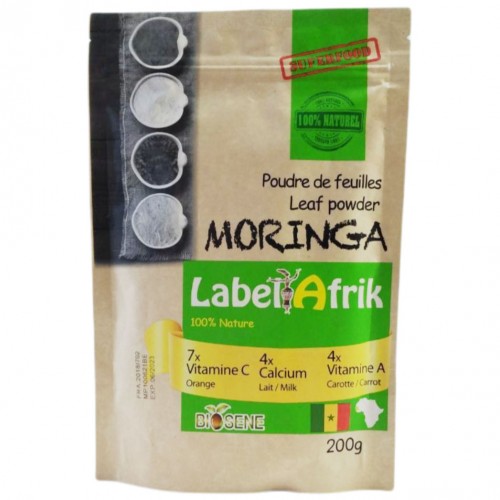 Moringa Powder - Label Afrik 30 x 200 gr.