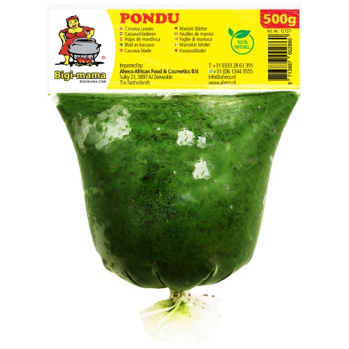 Pondu* Cassave Leaf - Cameroon Bigi Mama 20 x 500 gr.
