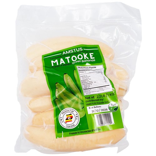 Matooki-Bitoke* Fresh Peeled Frozen 12 x 1 kg.