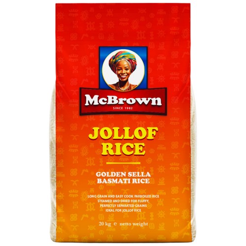 Rice Basmati Parboiled Sella Jollof McBrown 20 kg.