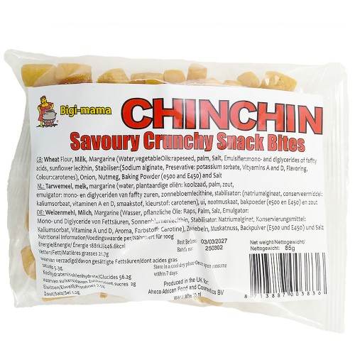 Chin Chin Savoury Biscuits Bigi Mama 50 x 85 gr.
