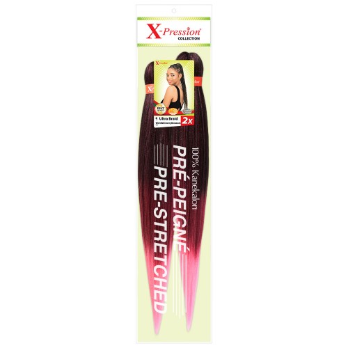 X-Pression UB 2x Pre-Streched Colour T3/OM/Cherry Blossom.