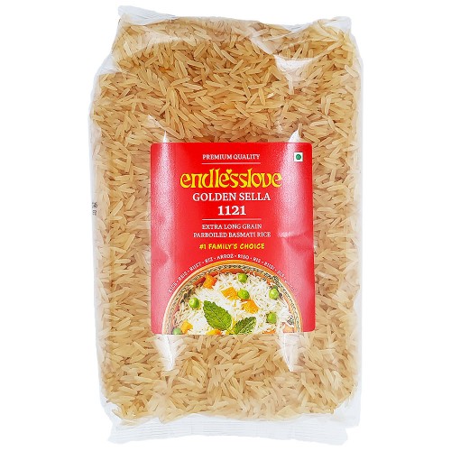 Rice Basmati Parboiled Golden Sella Endlesslove 10 x 900 gr.
