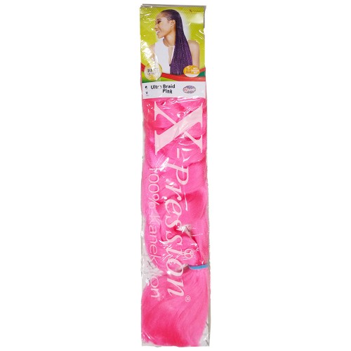 X-Pression Ultra Braid Colour Pink.